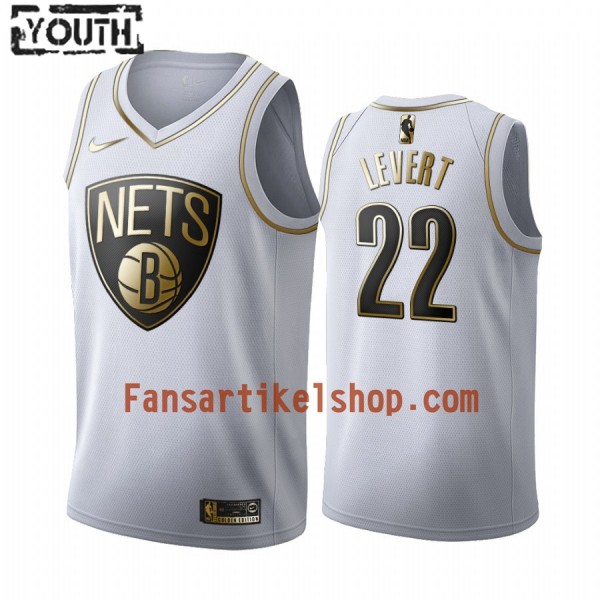 NBA Brooklyn Nets Trikot Caris LeVert 22 Nike 2019-2020 Weiß Golden Edition Swingman - Kinder NBA Brooklyn Nets Trikot Caris LeVert 22 Nike 2019-2020 Weiß Golden Edition Swingman - Kinder